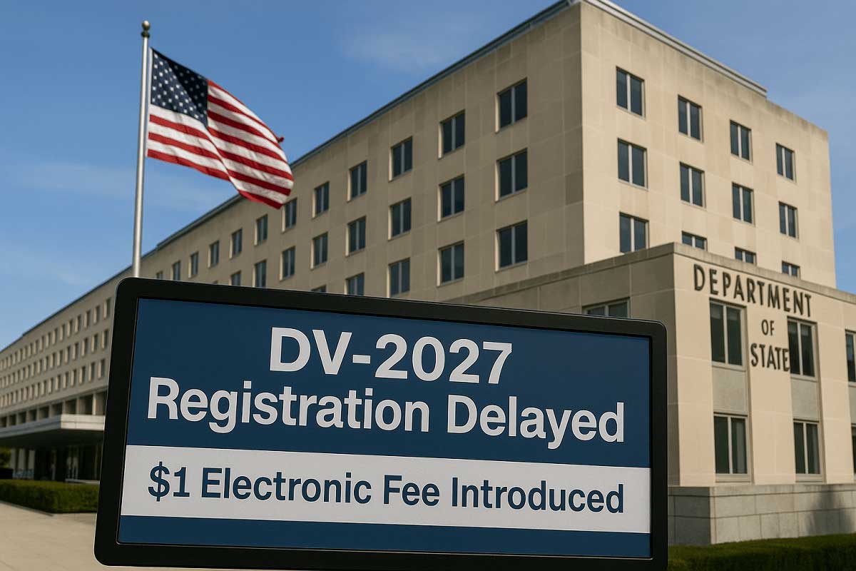 چرا سایت ثبت نام لاتاری باز نمیشه؟ لاتاری شروع نشده؟ - لایزرو آغاز ثبتنام لاتاری گرینکارت ۲۰۲۷ به تعویق افتاده و وزارت خارجه آمریکا اعلام کرده است تاریخ جدید و تغییرات روند ثبتنام بهزودی اعلام میشود. چرا سایت ثبت نام لاتاری باز نمیشه؟ لاتاری شروع نشده؟ - لایزرو آغاز ثبتنام لاتاری گرینکارت ۲۰۲۷ به تعویق افتاده و وزارت خارجه آمریکا اعلام کرده است تاریخ جدید و تغییرات روند ثبتنام بهزودی اعلام میشود.