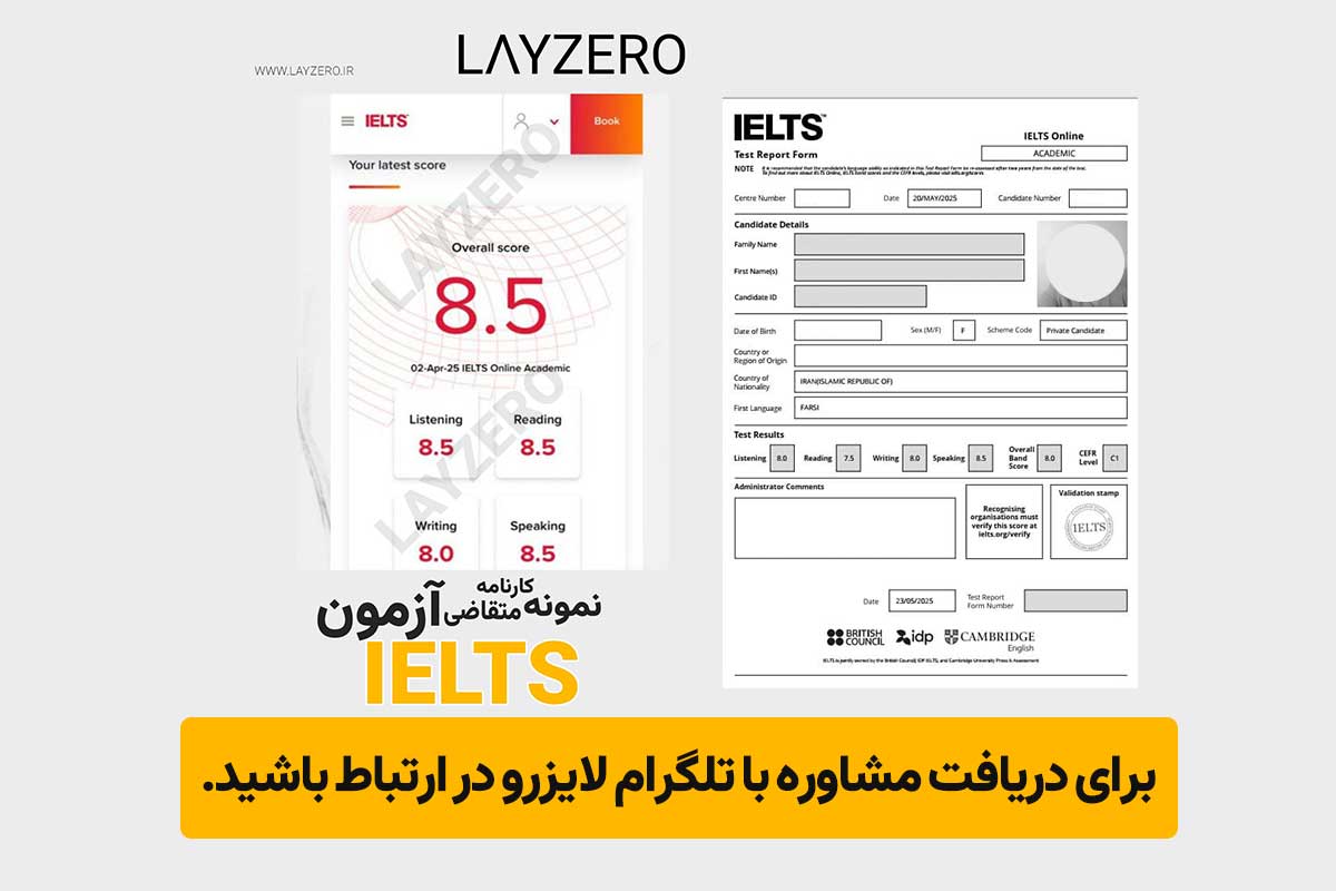 سریعترین راه فوری گرفتن مدرک آیلتس 100% تضمینی